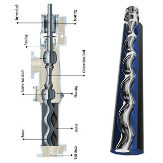 Vertical Flameproof Motor Small Progressive Cavity Pump 65-250 Rpm